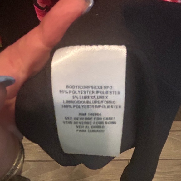 Donna Ricco Black and Red A-Line Midi Dress - Picture 4 of 4